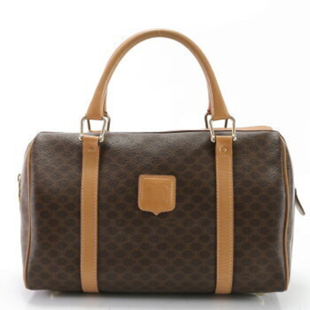 Celine Macadam Triomphe Shoulder Bag Tote leather